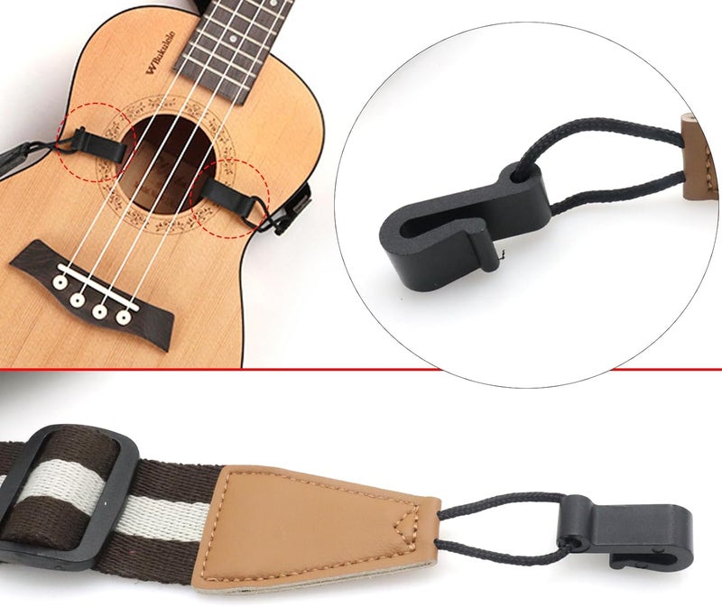 Cheerock Adjustable Ukulele Strap, No-Drill Ukulele Straps Adult Size, Easy to Use with Double J Hooks, Ukulele Accessories - Image 5